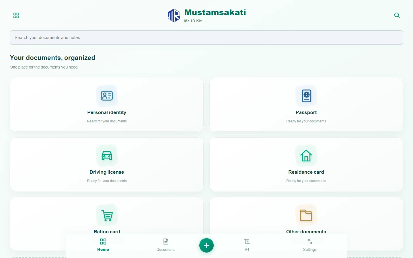 Mr. ID Studio desktop browser preview